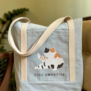 توتبگ جین طرح stay pawsitive